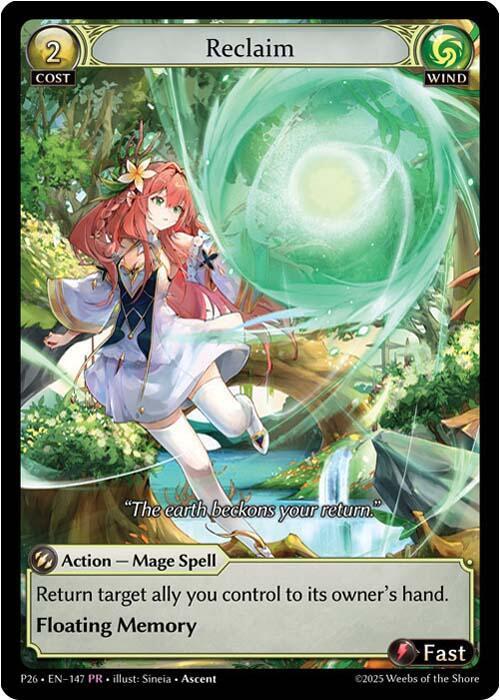 Reclaim (147), Promotional Cards 147