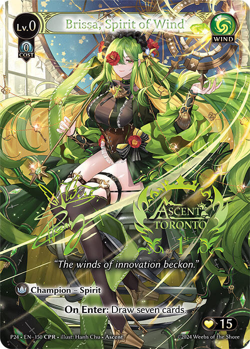 Brissa, Spirit of Wind (CPR), Promotional Cards 150