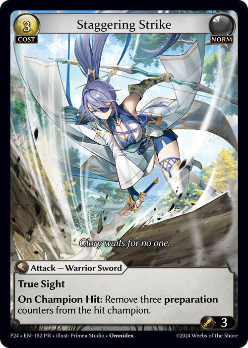 Staggering Strike, Promotional Cards 152