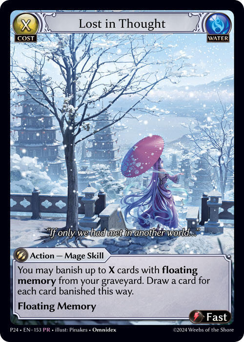 Lost in Thought, Promotional Cards 153