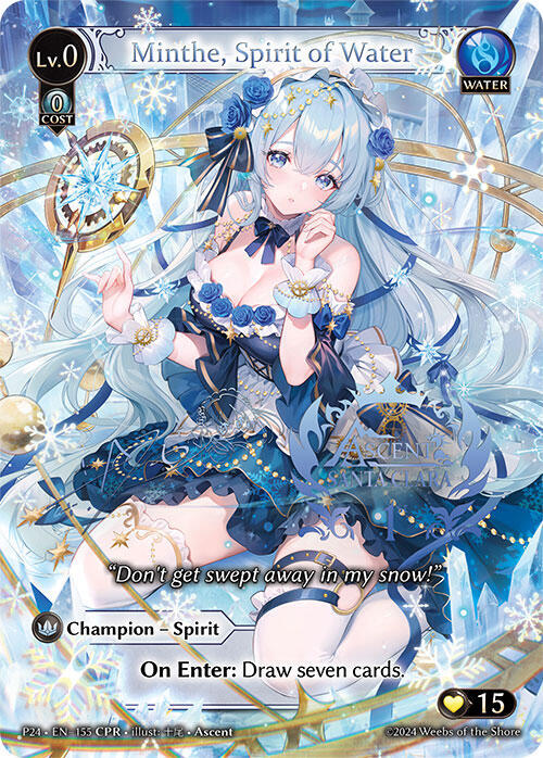 Minthe, Spirit of Water (CPR), Promotional Cards 155