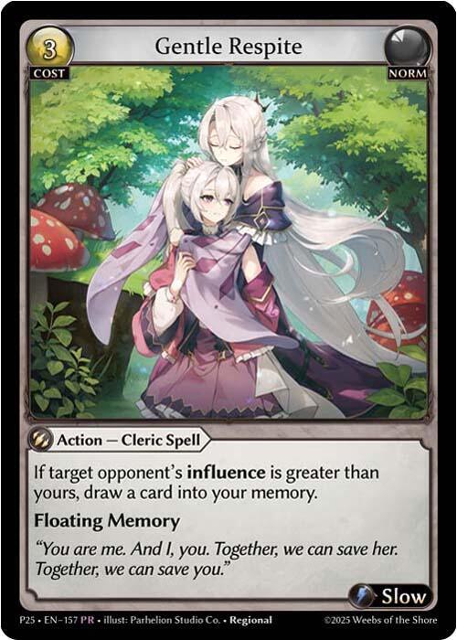 Gentle Respite, Promotional Cards 157