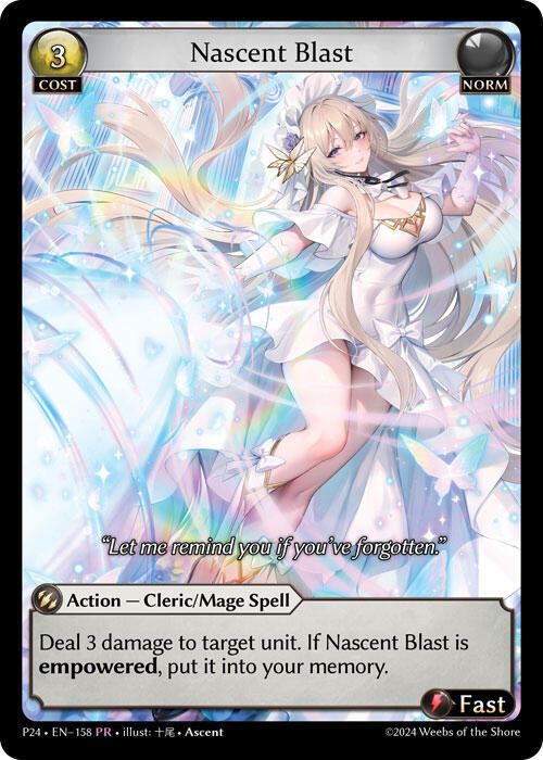 Nascent Blast, Promotional Cards 158