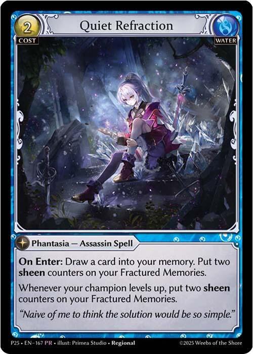 Quiet Refraction, Promotional Cards 167