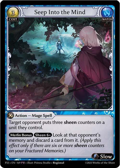 Seep Into the Mind, Promotional Cards 169