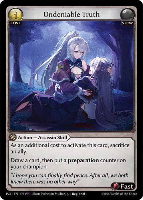 Undeniable Truth, Promotional Cards 175