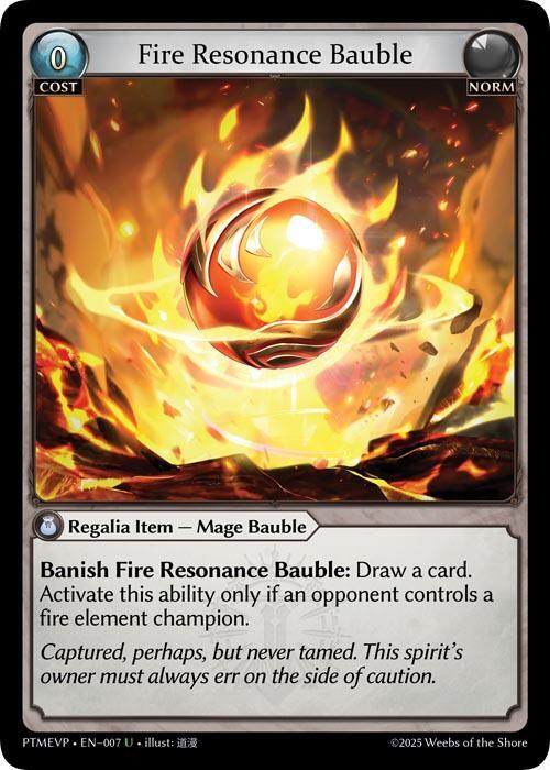 Fire Resonance Bauble, Phantom Monarchs Event Pack 007