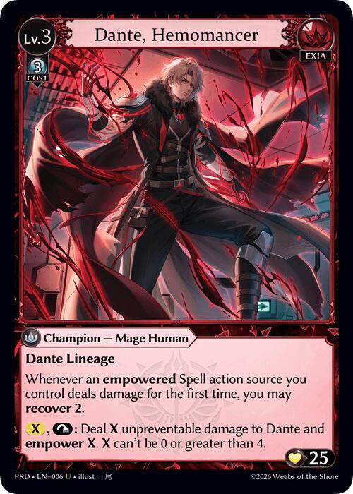 Dante, Hemomancer, .asphodel/paradise 006