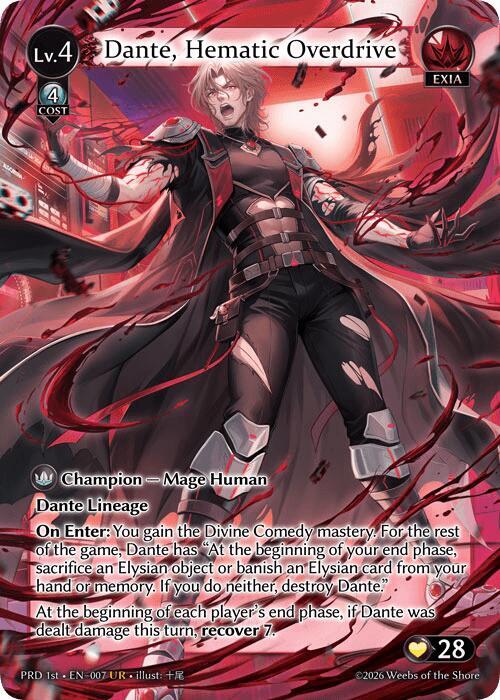 Dante, Hematic Overdrive (UR), .asphodel/paradise 007