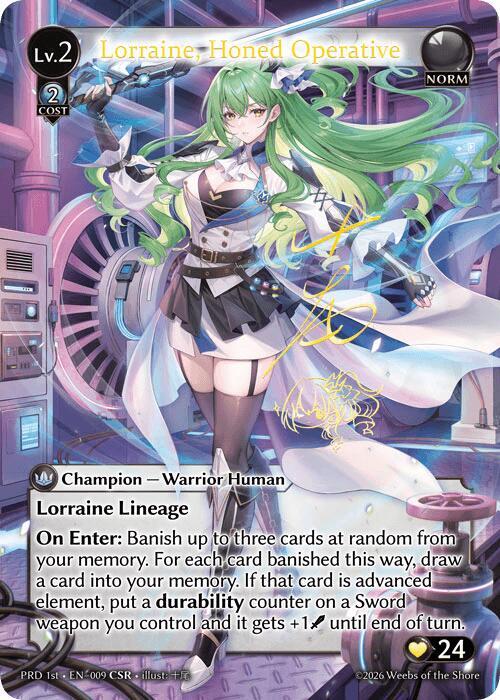 Lorraine, Honed Operative (CSR), .asphodel/paradise 009