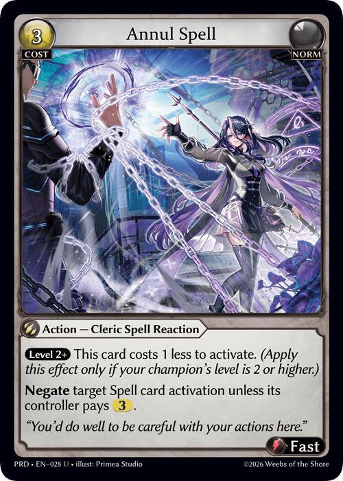 Annul Spell (Interference Curio Foil), .asphodel/paradise 028