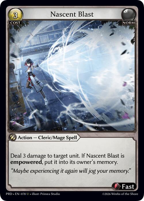 Nascent Blast (Interference Curio Foil), .asphodel/paradise 078
