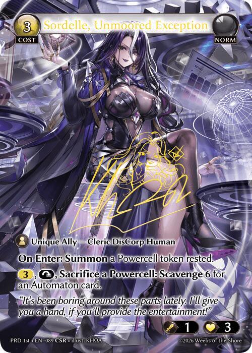 Sordelle, Unmoored Exception (CSR), .asphodel/paradise 089