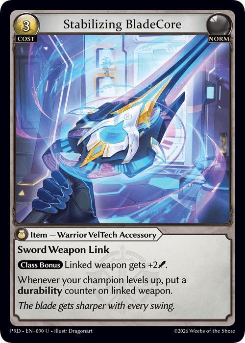 Stabilizing BladeCore, .asphodel/paradise 090
