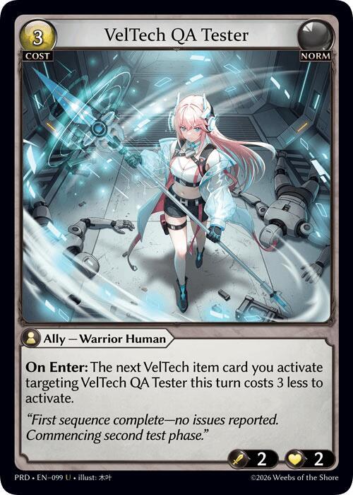 VelTech QA Tester, .asphodel/paradise 099