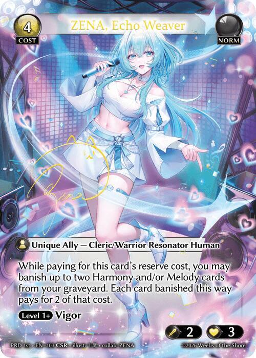 ZENA, Echo Weaver (CSR), .asphodel/paradise 103