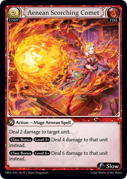 Aenean Scorching Comet (Interference Curio Foil), .asphodel/paradise 107