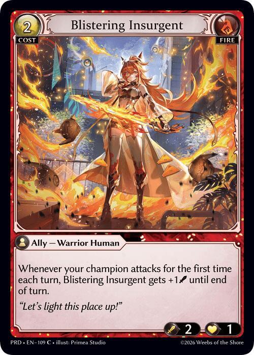 Blistering Insurgent (Interference Curio Foil), .asphodel/paradise 109