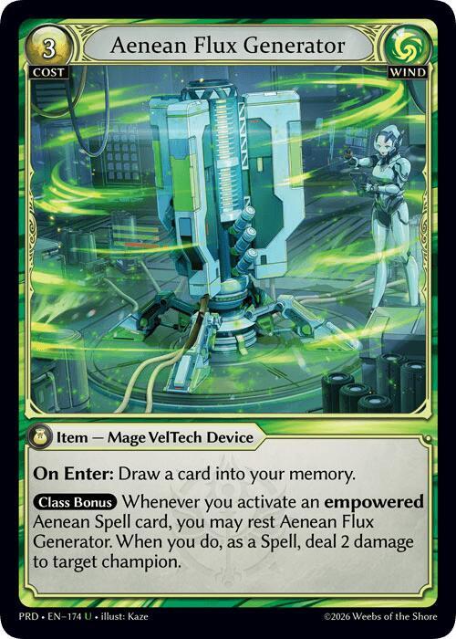 Aenean Flux Generator (Interference Curio Foil), .asphodel/paradise 174