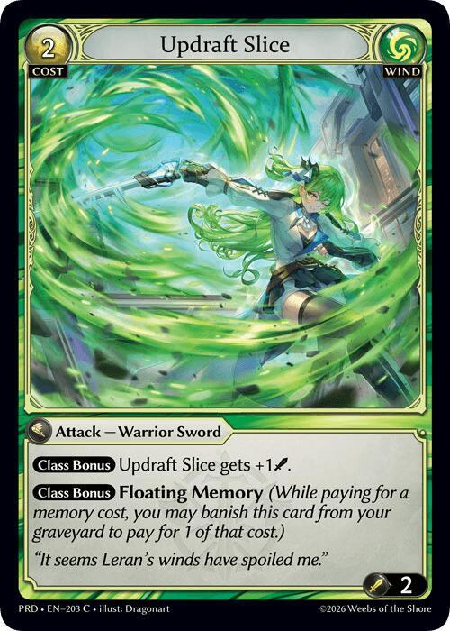 Updraft Slice (Interference Curio Foil), .asphodel/paradise 203