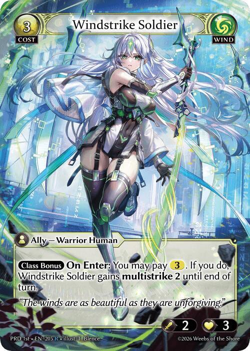 Windstrike Soldier (1st Edition), .asphodel/paradise 205