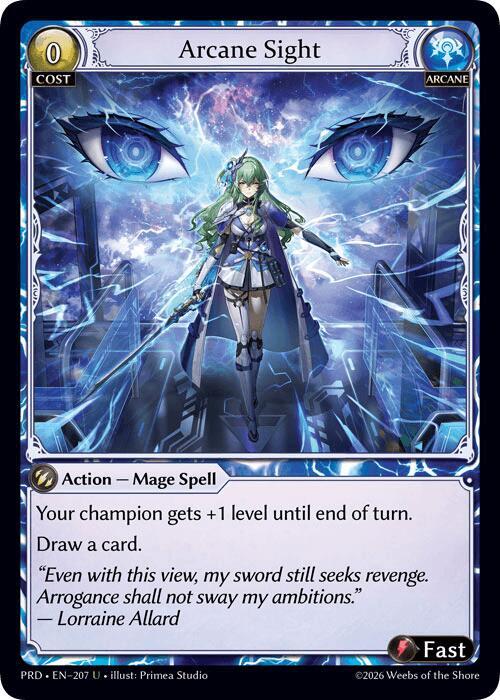Arcane Sight (Interference Curio Foil), .asphodel/paradise 207