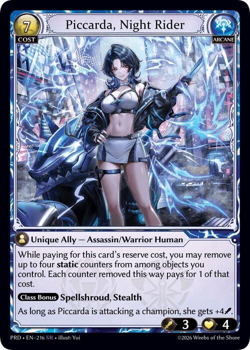 Piccarda, Night Rider, .asphodel/paradise 216