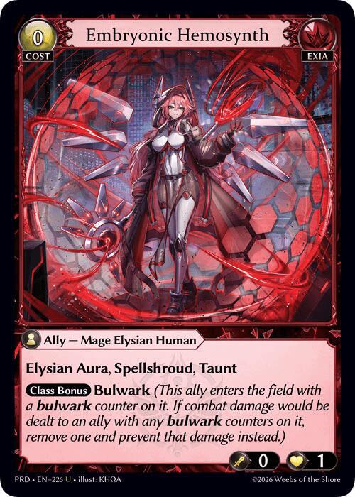 Embryonic Hemosynth (Interference Curio Foil), .asphodel/paradise 226