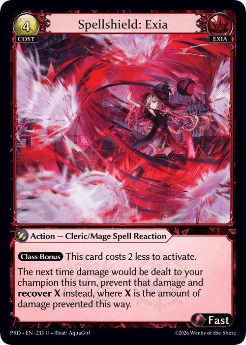 Spellshield: Exia (Interference Curio Foil), .asphodel/paradise 233