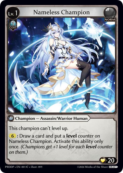 Nameless Champion (Assassin/Warrior), .asphodel/paradise Draft Pack 001