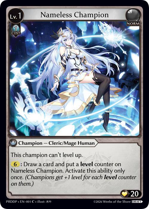 Nameless Champion (Cleric/Mage), .asphodel/paradise Draft Pack 001
