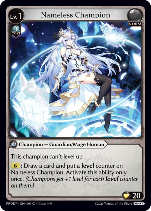 Nameless Champion (Guardian/Mage), .asphodel/paradise Draft Pack 001