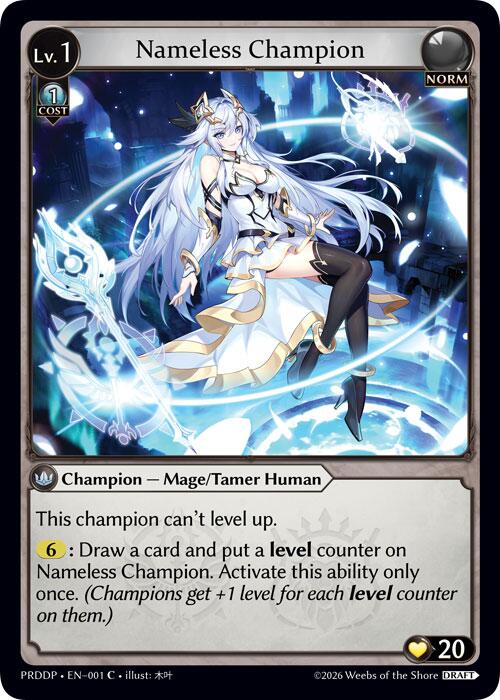 Nameless Champion (Mage/Tamer), .asphodel/paradise Draft Pack 001