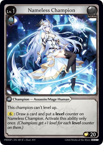Nameless Champion (Assassin/Mage), .asphodel/paradise Draft Pack 001