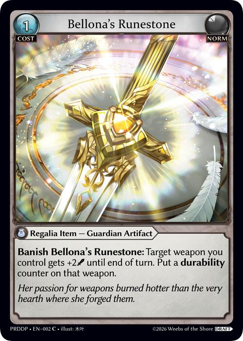 Bellona's Runestone, .asphodel/paradise Draft Pack 002