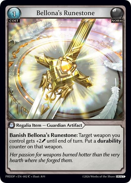 Bellona's Runestone, .asphodel/paradise Draft Pack 002