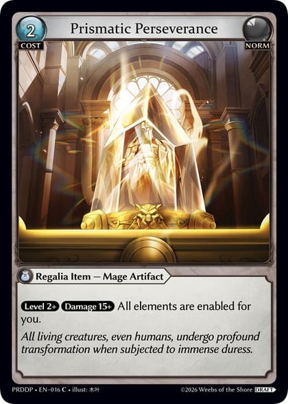 Prismatic Perseverance, .asphodel/paradise Draft Pack 016