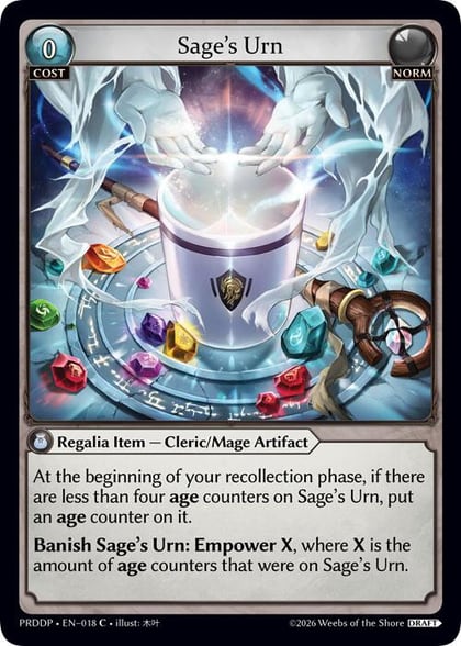Sage's Urn, .asphodel/paradise Draft Pack 018