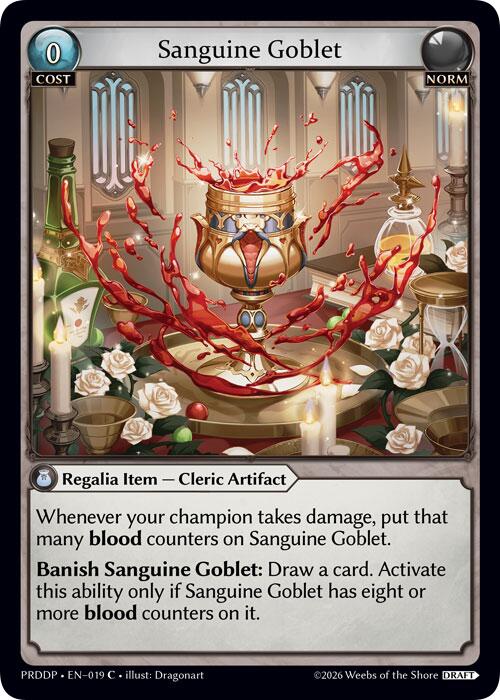 Sanguine Goblet, .asphodel/paradise Draft Pack 019
