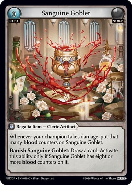 Sanguine Goblet, .asphodel/paradise Draft Pack 019