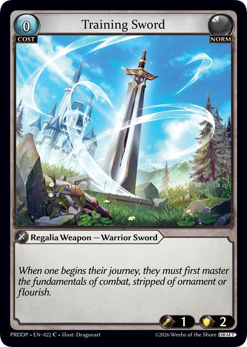 Training Sword, .asphodel/paradise Draft Pack 022
