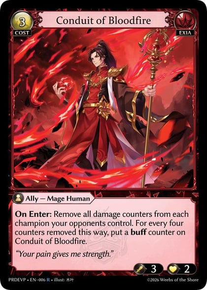 Conduit of Bloodfire, .asphodel/paradise Event Pack 006