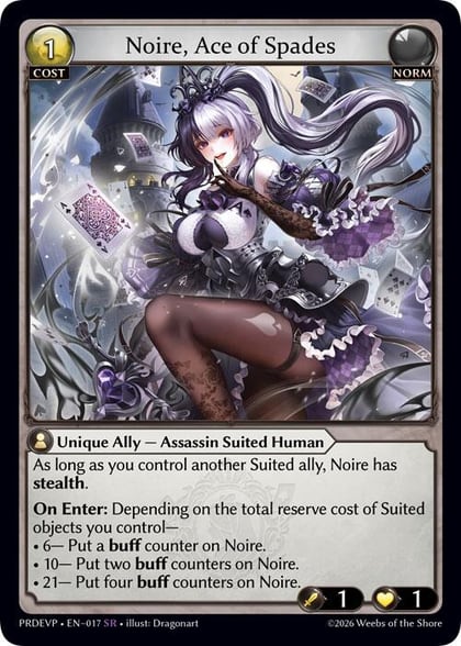 Noire, Ace of Spades, .asphodel/paradise Event Pack 017