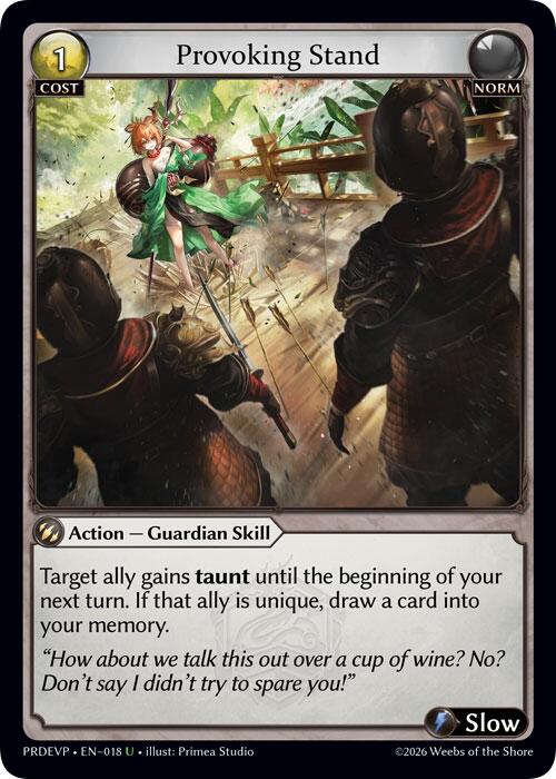 Provoking Stand, .asphodel/paradise Event Pack 018