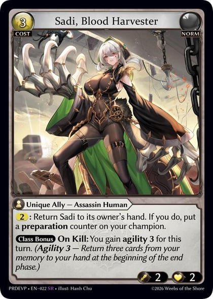 Sadi, Blood Harvester, .asphodel/paradise Event Pack 022