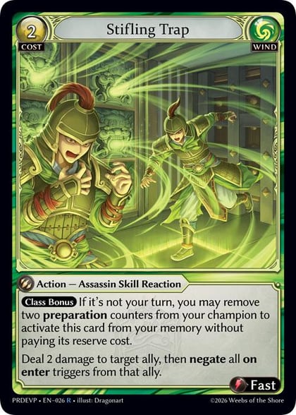 Stifling Trap, .asphodel/paradise Event Pack 026