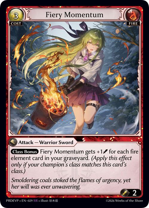 Fiery Momentum, .asphodel/paradise Event Pack 029