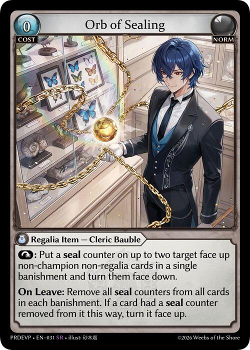Orb of Sealing, .asphodel/paradise Event Pack 031