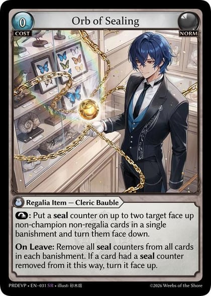 Orb of Sealing, .asphodel/paradise Event Pack 031