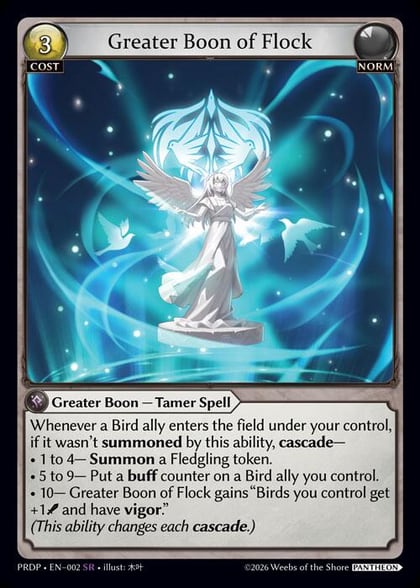 Greater Boon of Flock, .asphodel/paradise: Pantheon 002